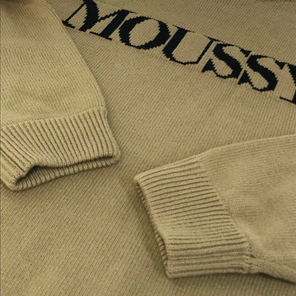 MOUSSY | マウジー LOGO KNIT ニット 029HAA70-0151-1 ベージュ【倉吉店】