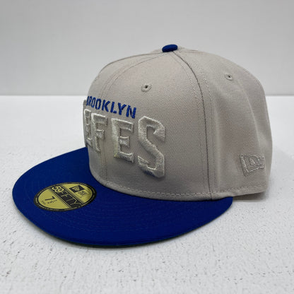 NEW ERA | ニューエラ 7 1/2 (59.6cm) brooklyn jefes 海外別注 球団創立15周年 キャップ 59FIFTY グレー【加古川店】