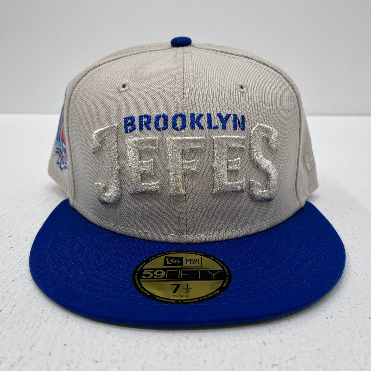 NEW ERA | ニューエラ 7 1/2 (59.6cm) brooklyn jefes 海外別注 球団創立15周年 キャップ 59FIFTY グレー【加古川店】