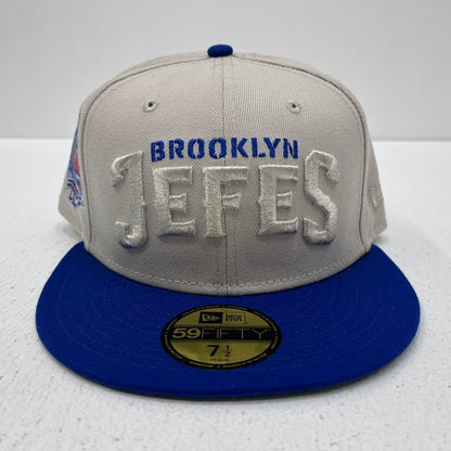 NEW ERA | ニューエラ 7 1/2 (59.6cm) brooklyn jefes 海外別注 球団創立15周年 キャップ 59FIFTY グレー【加古川店】