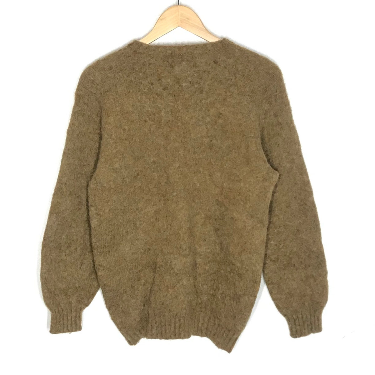Peter Blance Shetland｜ピーターブランス ウールセーター スコットランド製 ニット セーター カーキ【倉吉店】