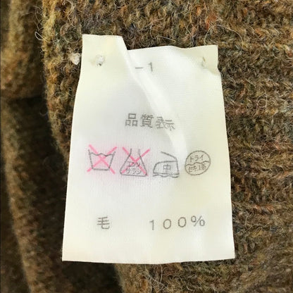 Peter Blance Shetland｜ピーターブランス ウールセーター スコットランド製 ニット セーター カーキ【倉吉店】