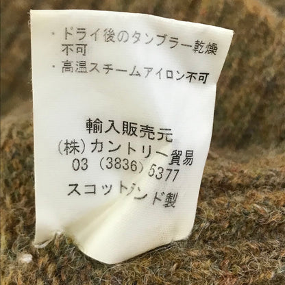 Peter Blance Shetland｜ピーターブランス ウールセーター スコットランド製 ニット セーター カーキ【倉吉店】