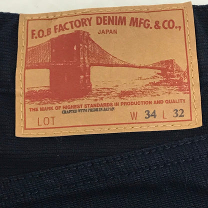 F.O.B FACTORY | エフオービーファクトリー PIQUE 5POCKET PANTS パンツ F1134 ダークネイビー サイズ：34【倉吉店】