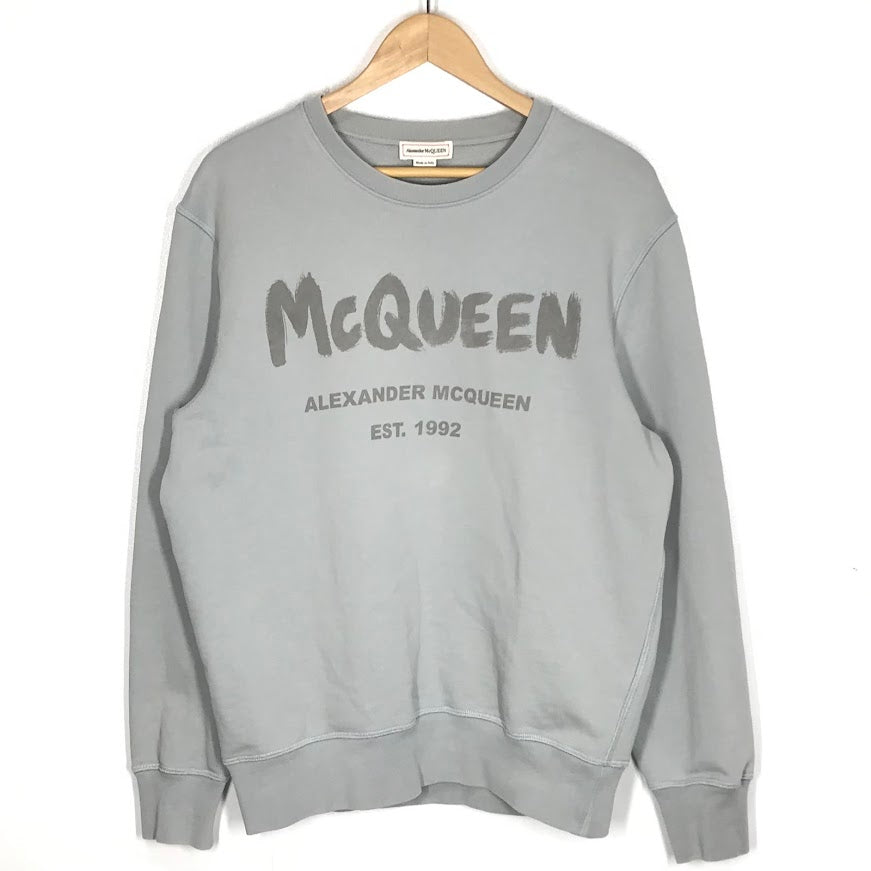 Alexander McQueen | アレキサンダーマックイーン ロゴ 長袖Ｔシャツ 688713 QUZ81 0912 グレー サイズ：S【倉吉店】