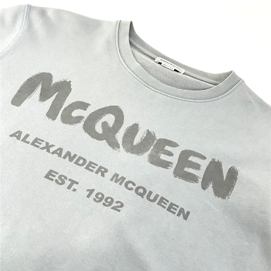 Alexander McQueen | アレキサンダーマックイーン ロゴ 長袖Ｔシャツ 688713 QUZ81 0912 グレー サイズ：S【倉吉店】