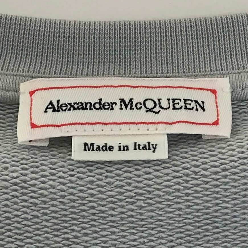 Alexander McQueen | アレキサンダーマックイーン ロゴ 長袖Ｔシャツ 688713 QUZ81 0912 グレー サイズ：S【倉吉店】