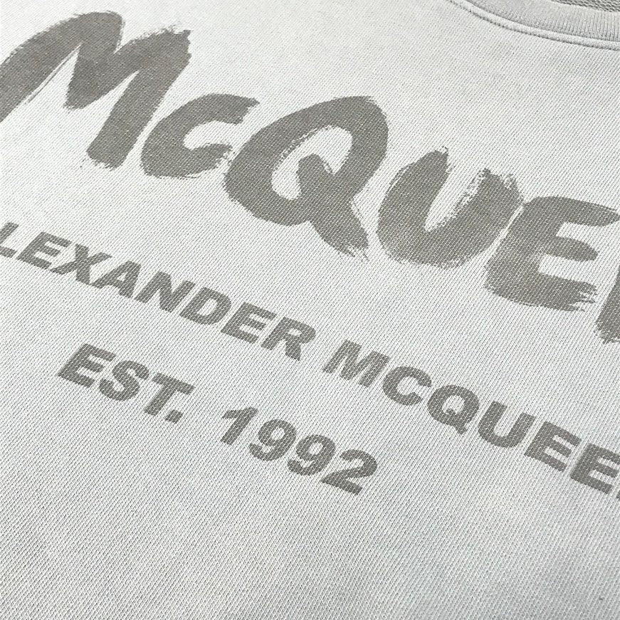 Alexander McQueen | アレキサンダーマックイーン ロゴ 長袖Ｔシャツ 688713 QUZ81 0912 グレー サイズ：S【倉吉店】