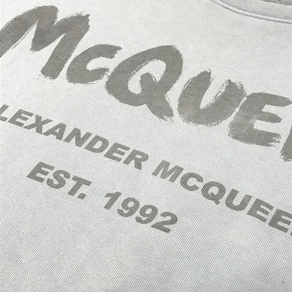 Alexander McQueen | アレキサンダーマックイーン ロゴ 長袖Ｔシャツ 688713 QUZ81 0912 グレー サイズ：S【倉吉店】