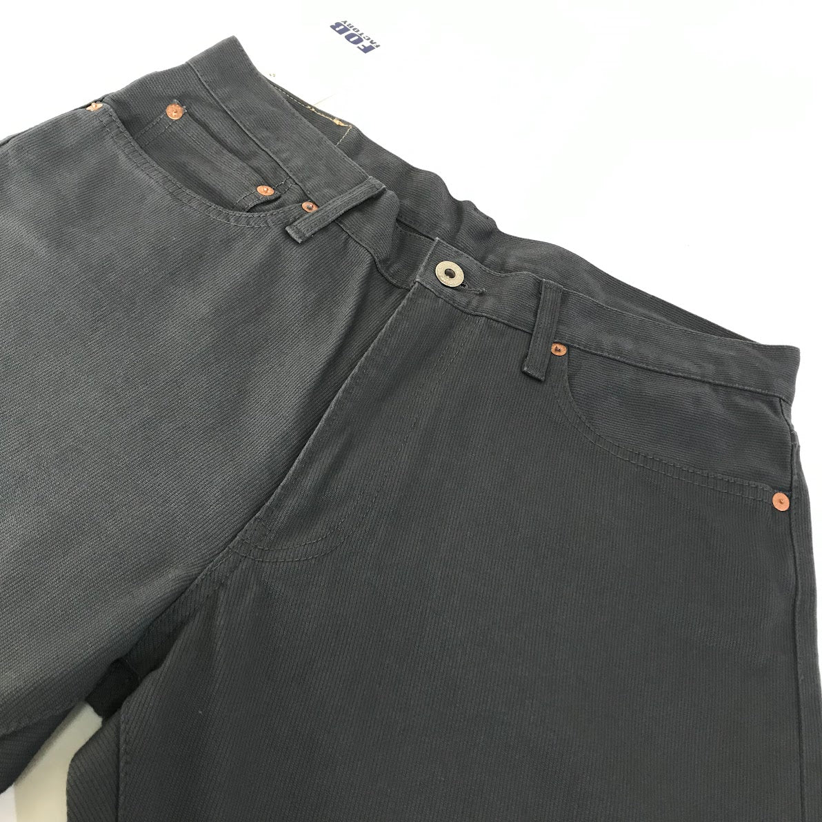 F.O.B FACTORY | エフオービーファクトリー PIQUE 5POCKET PANTS パンツ F1134 チャコールグレー サイズ：34【倉吉店】
