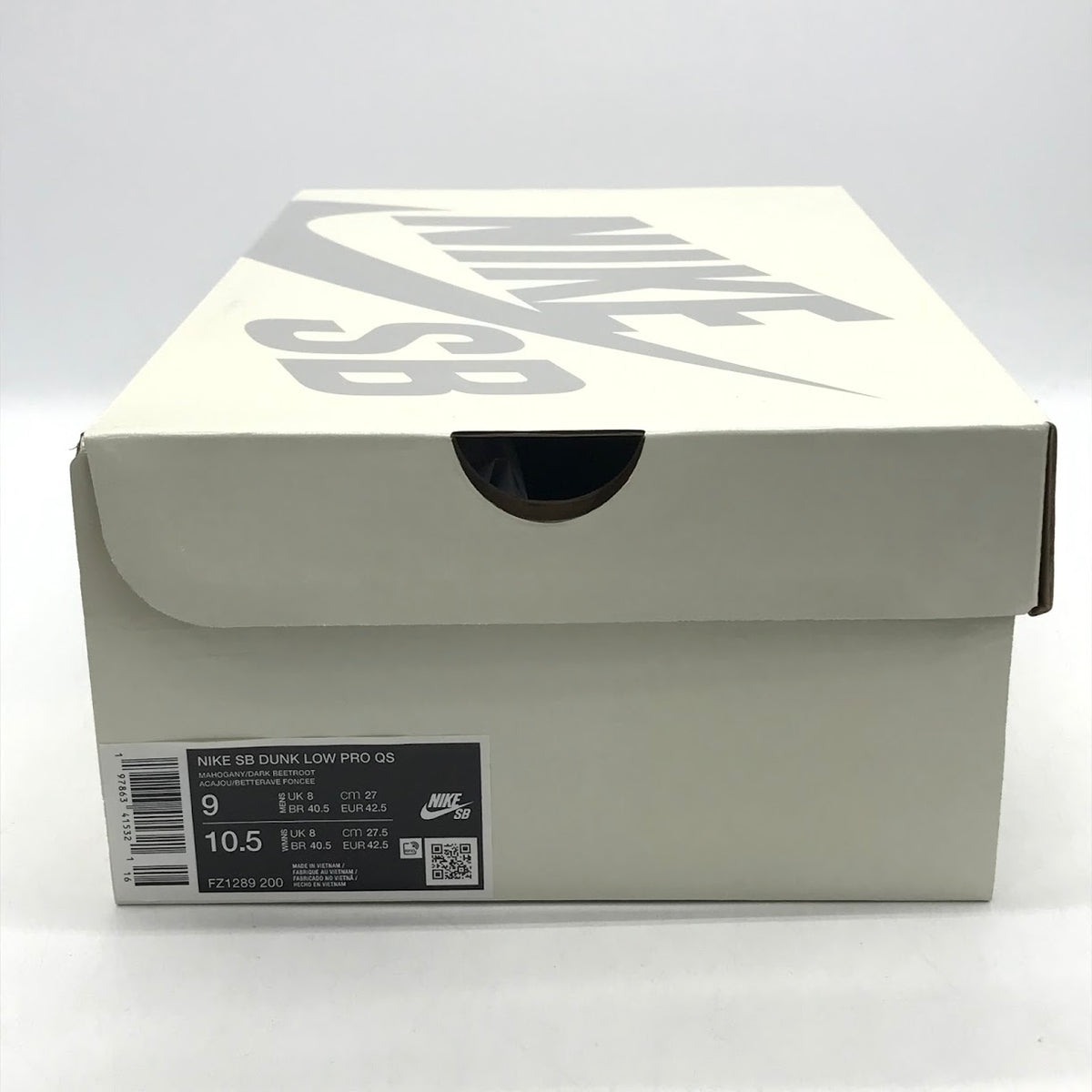 NIKE | ナイキ SB DUNK LOW/RIOT SKATESHOP スニーカー FZ1289-200 ボルドー/バーガンディー 27cm【倉吉店】