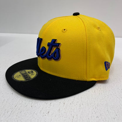 NEW ERA | ニューエラ 7 1/2 (59.6cm) NEW YORK METS 海外別注 SUBWAY SERIES キャップ 59FIFTY イエロー【加古川店】