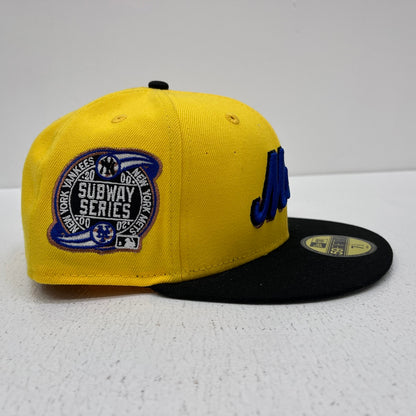 NEW ERA | ニューエラ 7 1/2 (59.6cm) NEW YORK METS 海外別注 SUBWAY SERIES キャップ 59FIFTY イエロー【加古川店】