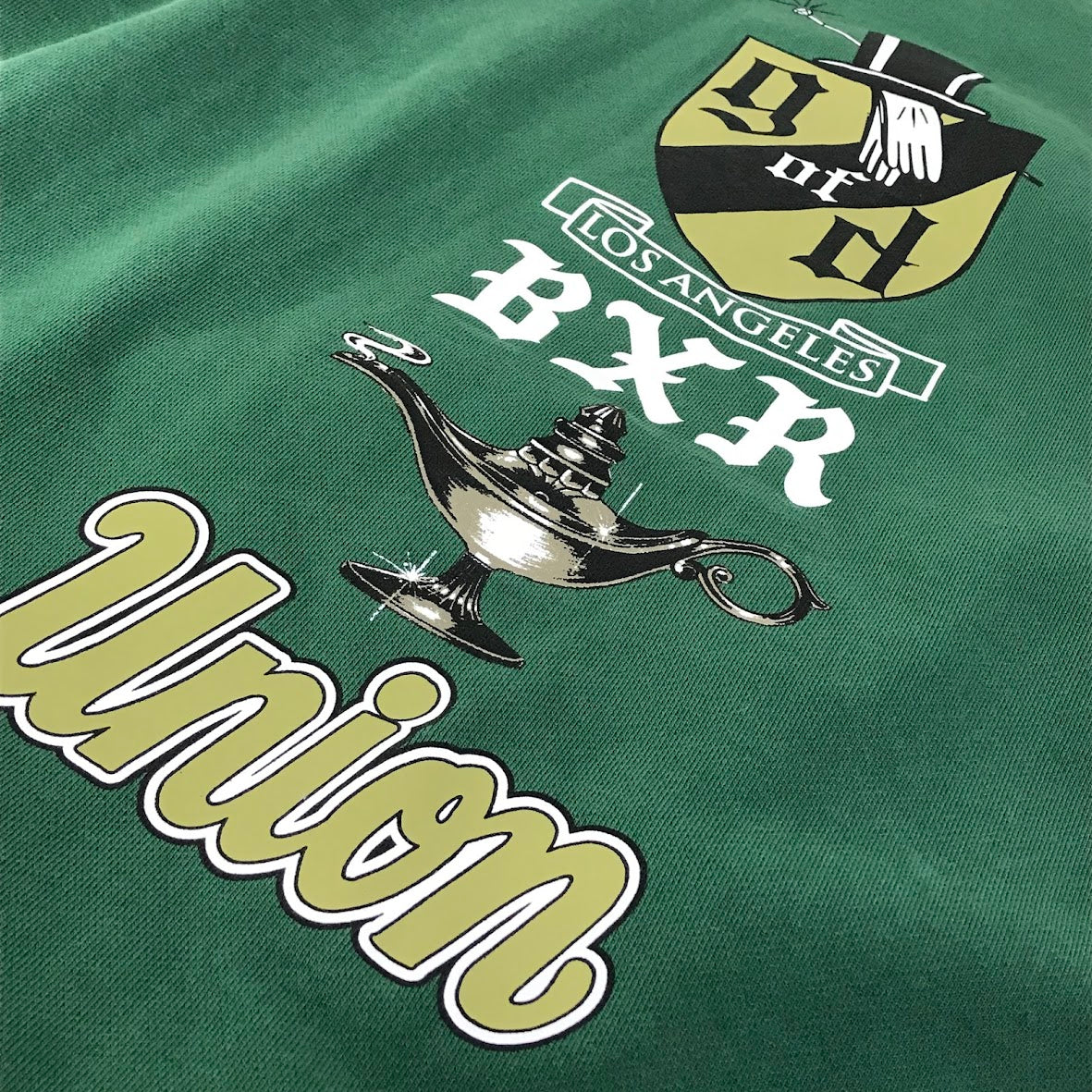 BORN x RAISED | ボーンアンドレイズド UNION HOODIE ESSENTIALS CORE プルオーバーパーカー パーカー グリーン サイズ：L【倉吉店】