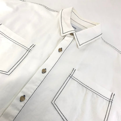 CONVERSE TOKYO | コンバーストウキョウコンバーストーキョー OXFORD COLORED STITCHING SHIRT 長袖シャツ A2833FB ホワイト【倉吉店】