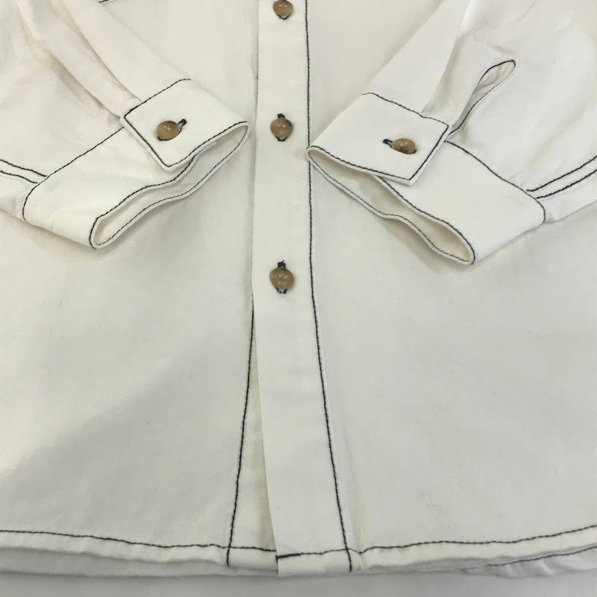 CONVERSE TOKYO | コンバーストウキョウコンバーストーキョー OXFORD COLORED STITCHING SHIRT 長袖シャツ A2833FB ホワイト【倉吉店】