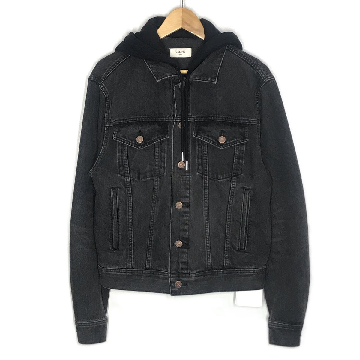 CELINE | セリーヌ 22AW by Hedi Slimane デニムジャケット デニム 2Q47238VB ブラック サイズ：XS【倉吉店】