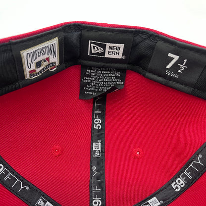 NEW ERA | ニューエラ 7 1/2 (59.6cm) Cleveland Indians 海外別注 1995world series キャップ 59FIFTY レッド【加古川店】