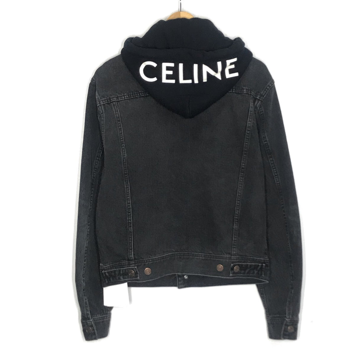 CELINE | セリーヌ 22AW by Hedi Slimane デニムジャケット デニム 2Q47238VB ブラック サイズ：XS【倉吉店】