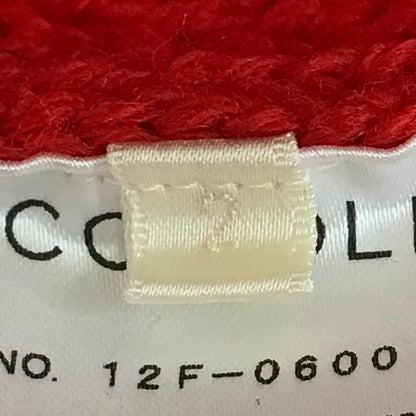 COMOLI | コモリ ウールニット 羊革パッチ付き ニット 12F-06001 レッド サイズ：2【倉吉店】