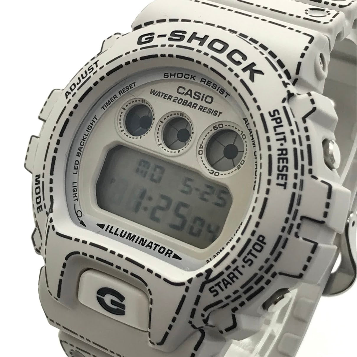 G-SHOCK | ジーショック 折り紙 デジタルクォーツ 腕時計 DW-6900RGM-5 ホワイト系【倉吉店】