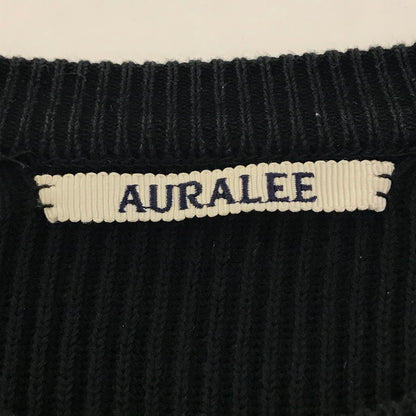 AURALEE | オーラリー SUPER HARD TWIST RIB KNIT P/O MIX スーパーハードツイストリブニットプルオーバー セーター A20SP02TR ブラック サイズ：3【倉吉店】