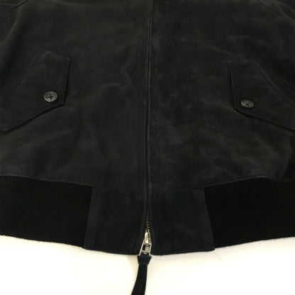 Hariss paris | ハリス ゴートスエード G9 ハリントンジャケット ブルゾン HL252-08001 ネイビー サイズ：38【倉吉店】