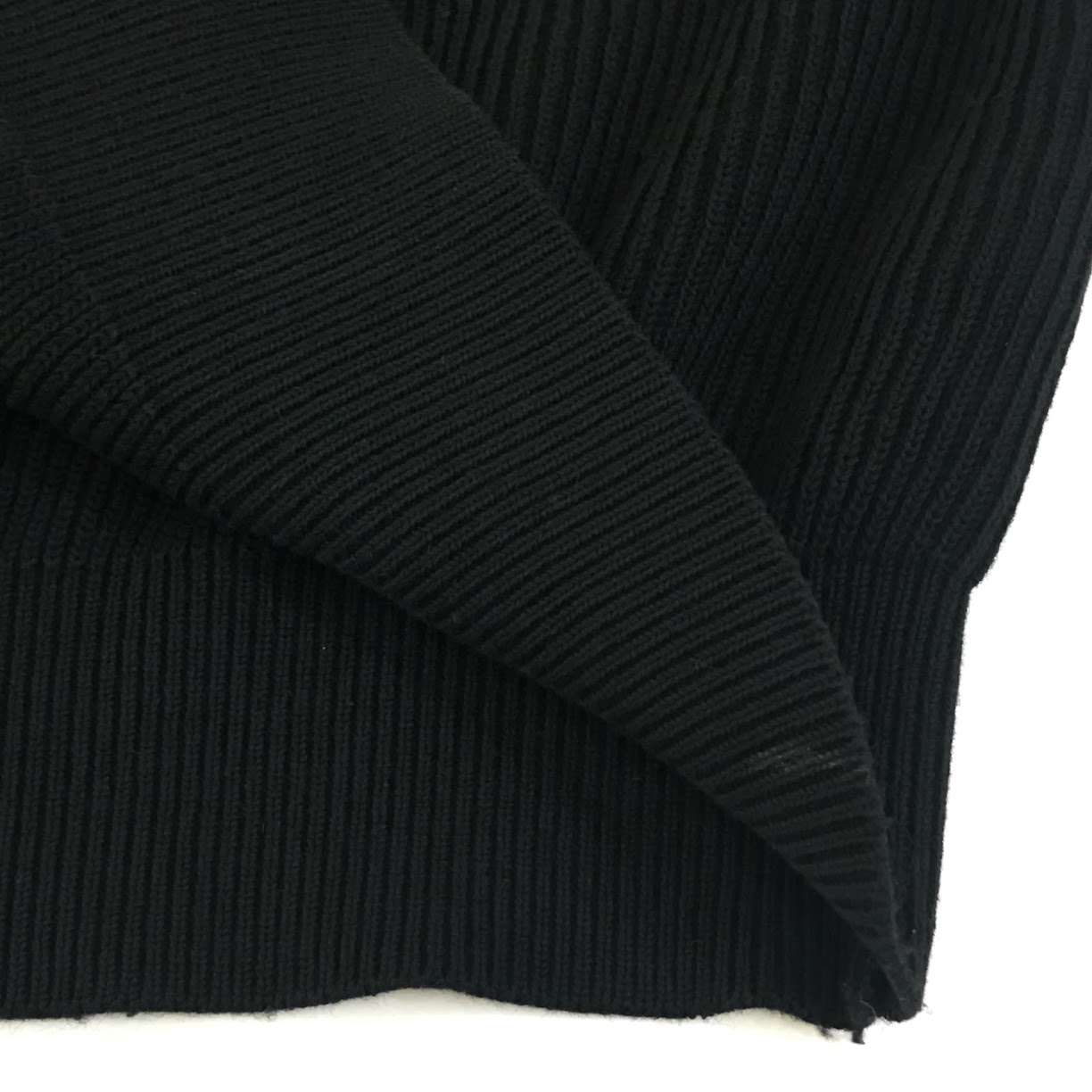 AURALEE | オーラリー SUPER HARD TWIST RIB KNIT P/O MIX スーパーハードツイストリブニットプルオーバー セーター A20SP02TR ブラック サイズ：3【倉吉店】