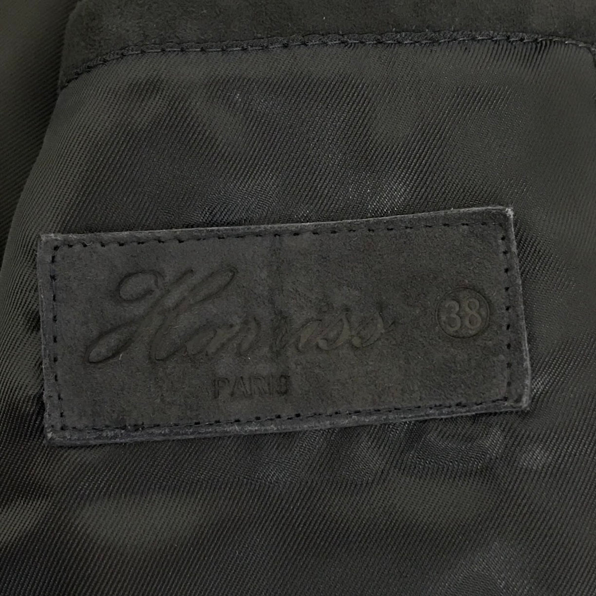 Hariss paris | ハリス ゴートスエード G9 ハリントンジャケット ブルゾン HL252-08001 ネイビー サイズ：38【倉吉店】
