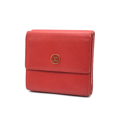 CHANEL | シャネル ココボタン Wホック折財布 長財布 A20902 レッド【倉吉店】