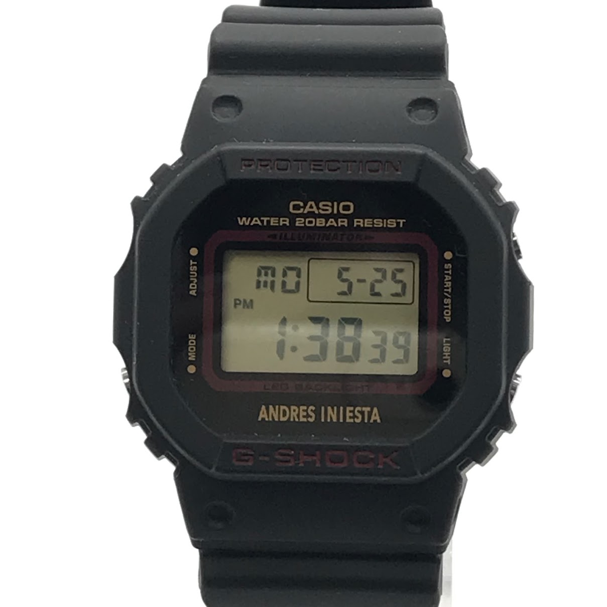 G-SHOCK | ジーショック アンドレス・イニエスタ シグネチャーモデル デジタルクォーツ 腕時計 DW-5600AI-1JR ブラック【倉吉店】