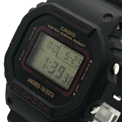 G-SHOCK | ジーショック アンドレス・イニエスタ シグネチャーモデル デジタルクォーツ 腕時計 DW-5600AI-1JR ブラック【倉吉店】