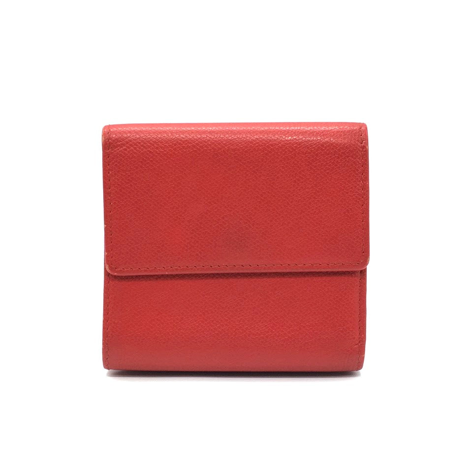 CHANEL | シャネル ココボタン Wホック折財布 長財布 A20902 レッド【倉吉店】