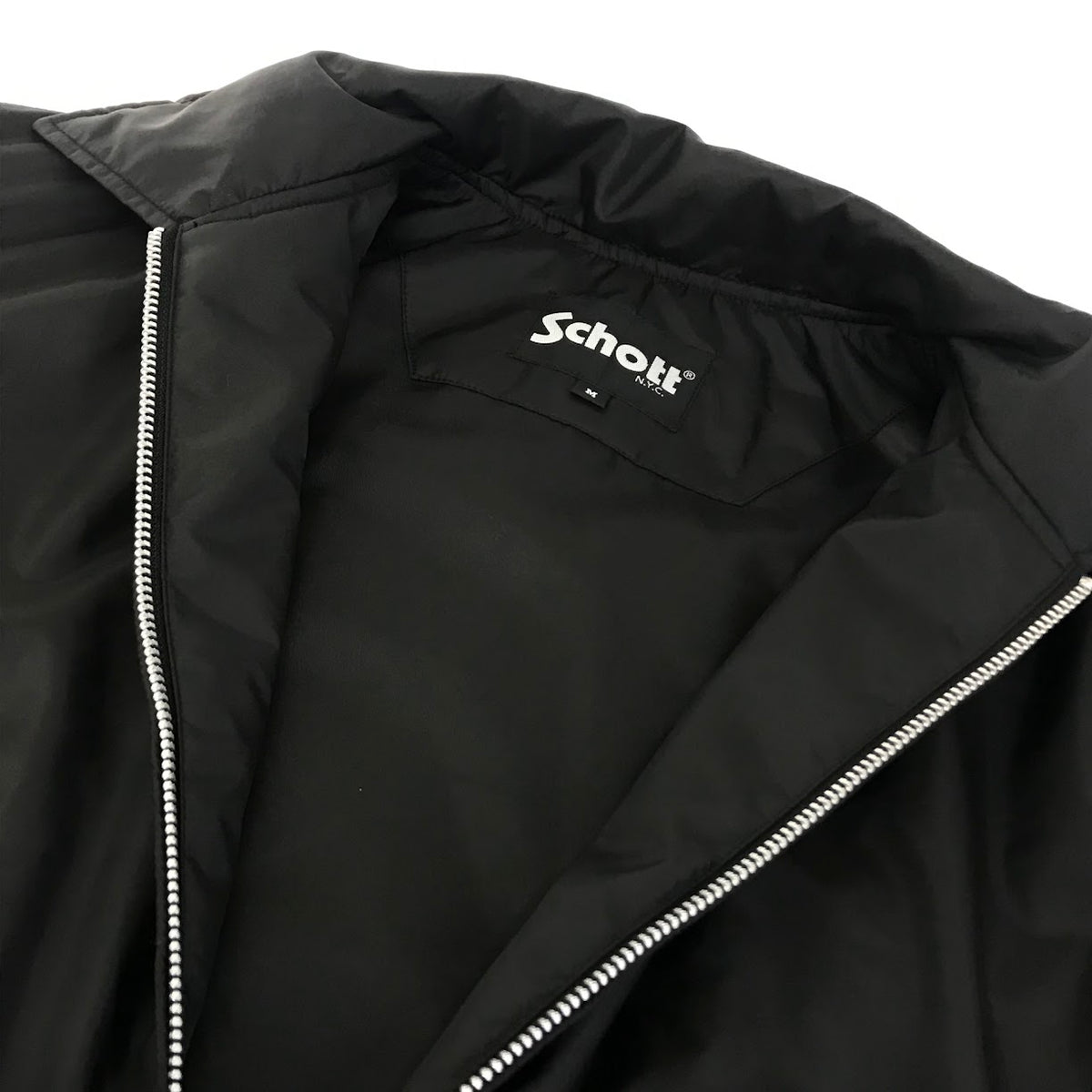schott | ショット ZIP COACHJACKET コーチジャケット 中綿ジャケット 782-5252014 ブラック サイズ：M【倉吉店】