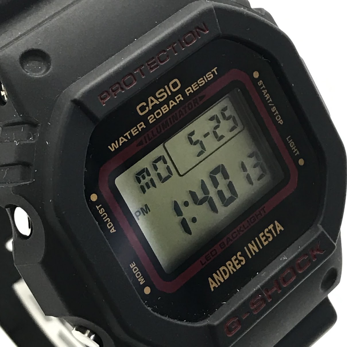 G-SHOCK | ジーショック アンドレス・イニエスタ シグネチャーモデル デジタルクォーツ 腕時計 DW-5600AI-1JR ブラック【倉吉店】