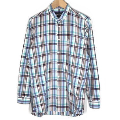 GUCCI | グッチ チェック柄 長袖シャツ 212983 ブルー サイズ：L【倉吉店】