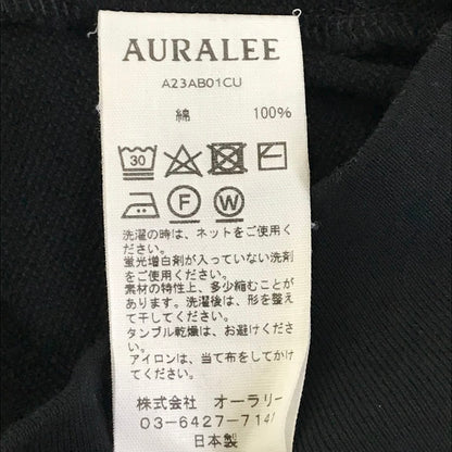 AURALEE | オーラリー 23AW SUPER HIGH GAUGE SWEAT ZIP BLOUSON ジップブルゾン ジャケット ブルゾン A23AB01CU ブラック サイズ：4【倉吉店】
