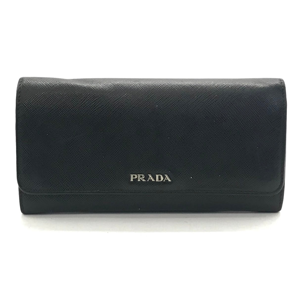 PRADA | プラダ SAFFIANO BICOLO 二つ折り長財布 長財布 1MH006 ブラック【倉吉店】