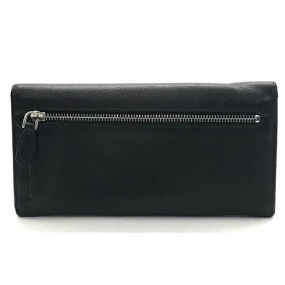 PRADA | プラダ SAFFIANO BICOLO 二つ折り長財布 長財布 1MH006 ブラック【倉吉店】