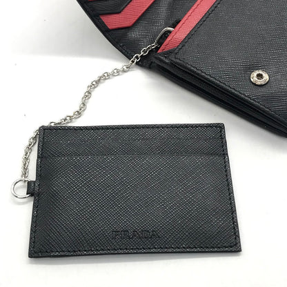 PRADA | プラダ SAFFIANO BICOLO 二つ折り長財布 長財布 1MH006 ブラック【倉吉店】