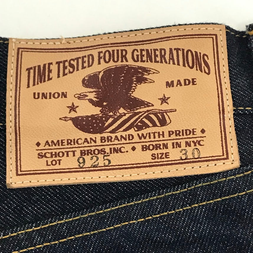 schott | ショット LOT. 925 FP DENIM PANTS デニムパンツ 782-5911004 インディゴ サイズ：30【倉吉店】