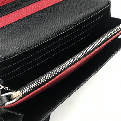 PRADA | プラダ SAFFIANO BICOLO 二つ折り長財布 長財布 1MH006 ブラック【倉吉店】