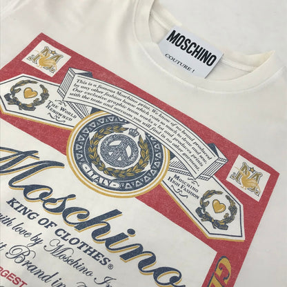 MOSCHINO | モスキーノ Budwiser カプセルコレクション 半袖Ｔシャツ 2013XA07784140 ホワイト【倉吉店】