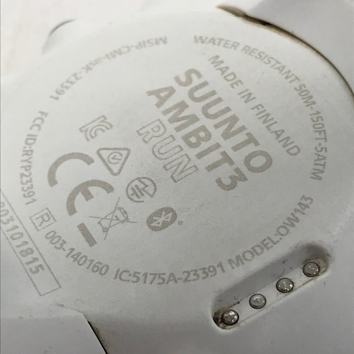 SUUNTO | スント AMBIT3 RUN WHITE デジタルクォーツ 腕時計 ホワイト【倉吉店】