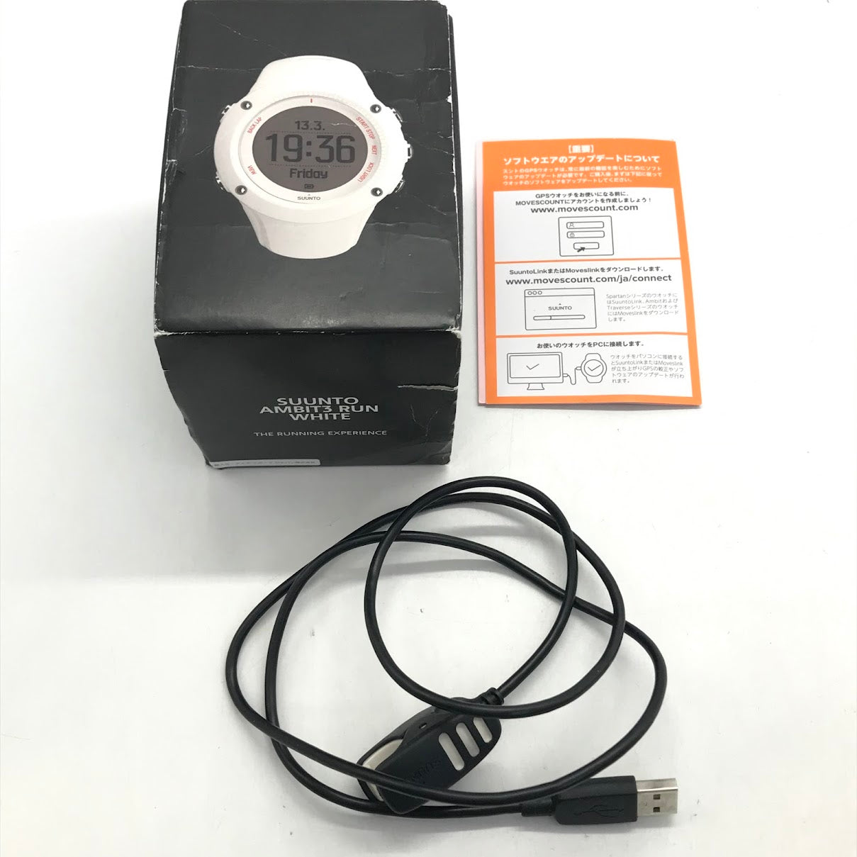 SUUNTO | スント AMBIT3 RUN WHITE デジタルクォーツ 腕時計 ホワイト【倉吉店】