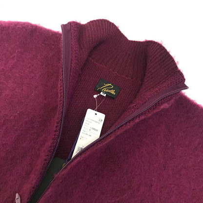 Needles | ニードルス Zipped Mohair Cardigan モヘアカーディガン その他アウター NS283 ボルドー/バーガンディー サイズ：M【倉吉店】