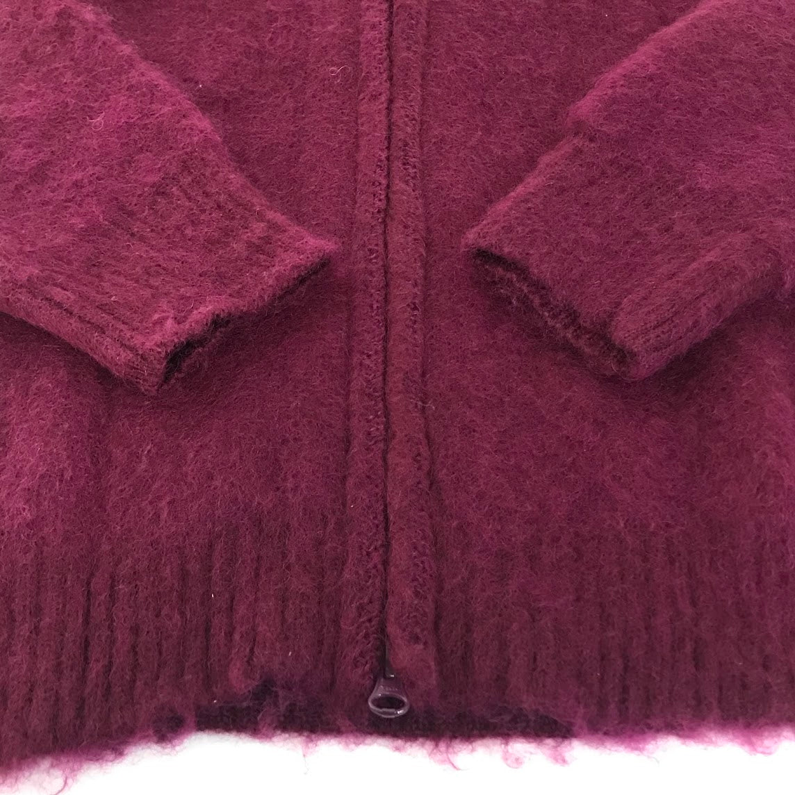 Needles | ニードルス Zipped Mohair Cardigan モヘアカーディガン その他アウター NS283 ボルドー/バーガンディー サイズ：M【倉吉店】