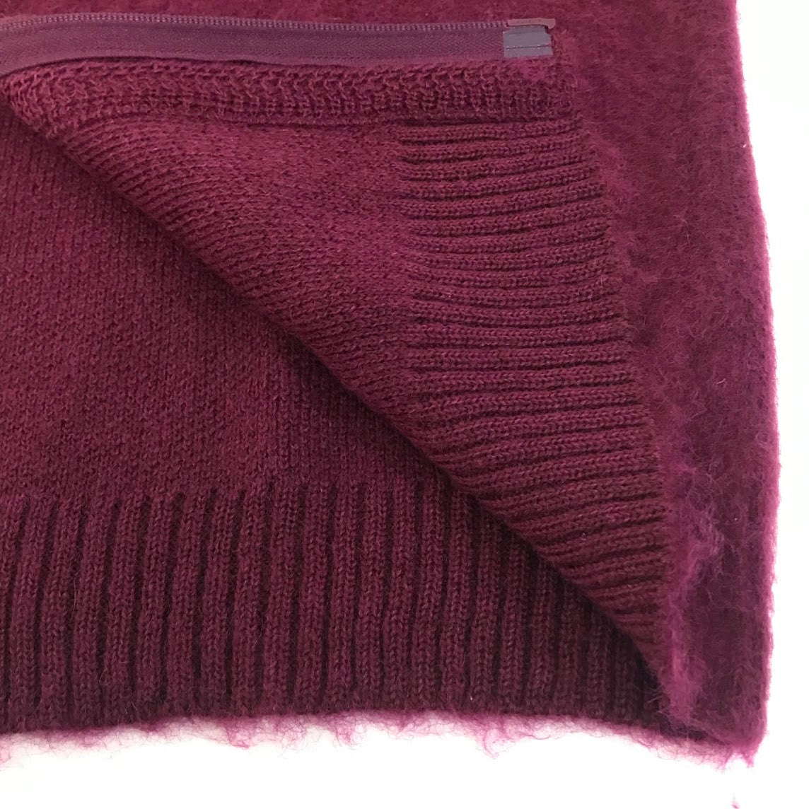 Needles | ニードルス Zipped Mohair Cardigan モヘアカーディガン その他アウター NS283 ボルドー/バーガンディー サイズ：M【倉吉店】