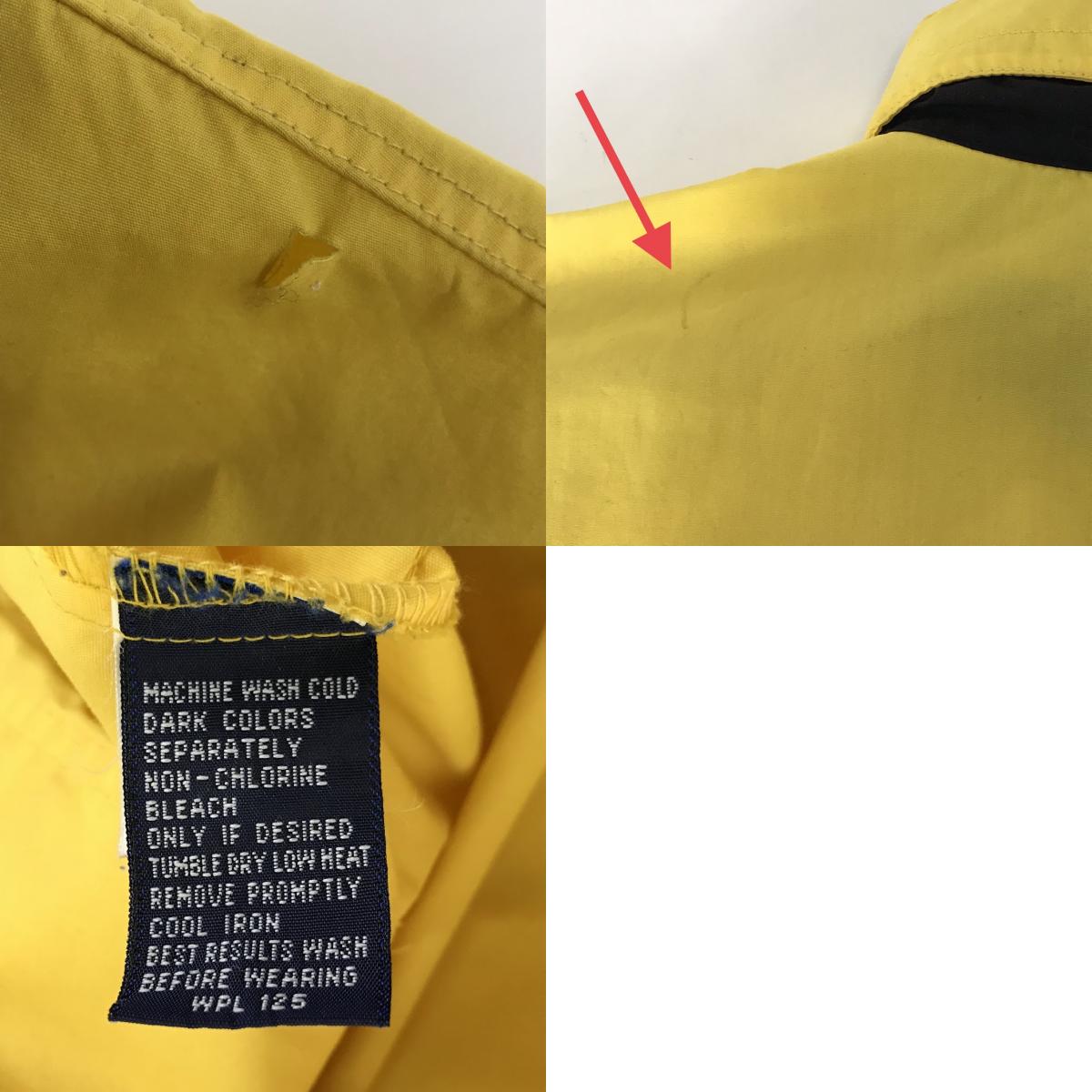CHAPS RALPHLAUREN | チャプスラルフローレン ナイロンアノラック ナイロンジャケット イエロー サイズ：M【倉吉店】
