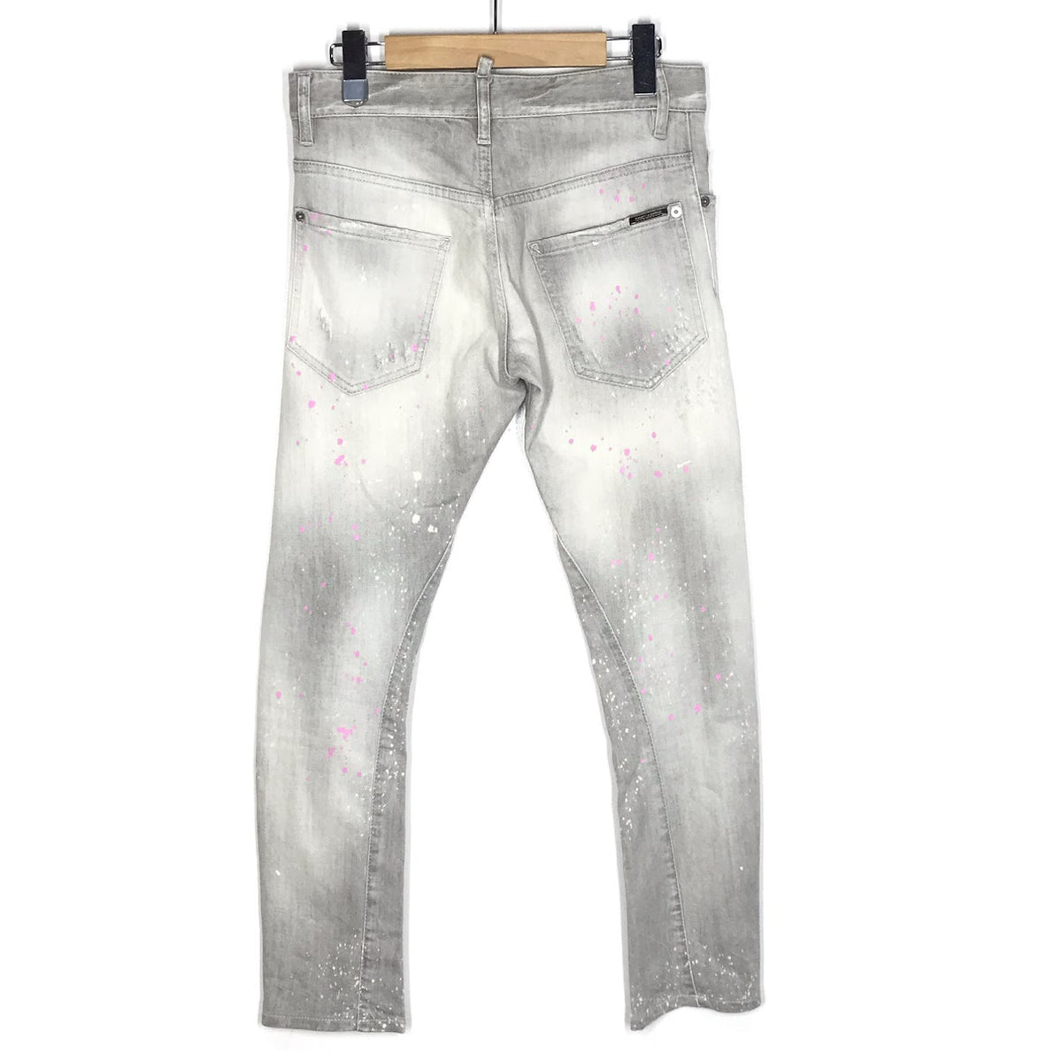 DSQUARED2 | ディースクエアード ペイント加工デニム デニムパンツ S71LA0877 S30260 グレー サイズ：42【倉吉店】